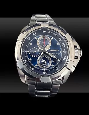 Seiko Velatura Chronograph Sapphire Crystal 769007 Watch • $425