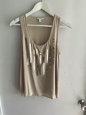 Country Road Ladies Sequin Top Pure Silk Sz S.  • $15