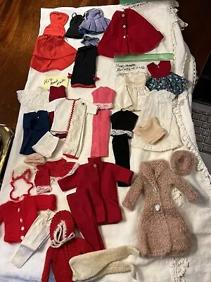 32 Pc Vintage Barbie Home Made Clone Clothes 1  Tagged Barbie Knit Shirt Nice • $24.99