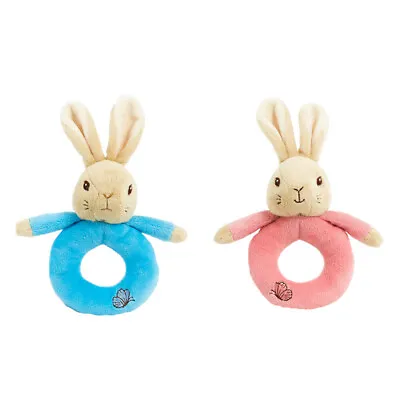 Peter Rabbit Or Flopsy Bunny Plush Ring Rattles 0+ • £10.25