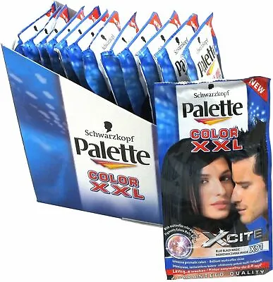 12x Schwarzkopf Blue Black Magic X91 Palette Color XXL Xcite 25ml - Hair Colour • £9.99