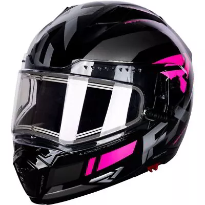 FXR Racing F20 Maverick Modular Electric Shield Mens Snowmobile Helmet - Blac... • $146