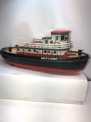 Vintage Bump-n-Go Neptune Tug Boat Modern Toys Japan Battery Operated 1960's • $109.95