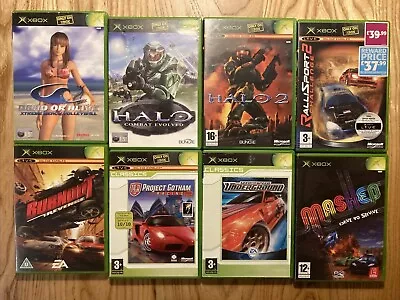 Halo 1 2 Burnout Dead Or Alive Mashed Need For Speed Xbox Games Original Xbox • £15