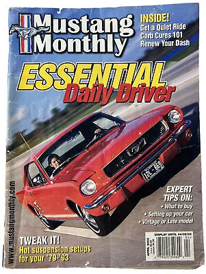 MUSTANG MONTHLY April 2002 Issue- Suspension Set Up/Customizations Etc. • $19.95