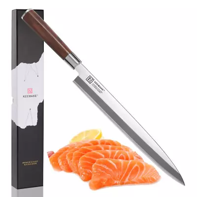 Japanese Sashimi Sushi Knife 10.5inch Yanagiba Knife Stainless Steel Slicer • $90.73