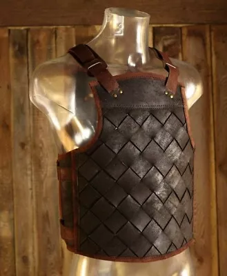 Medieval Mercenary Leather Body Armour Leather Breastplate Armor Larp Cosplay • $114.99