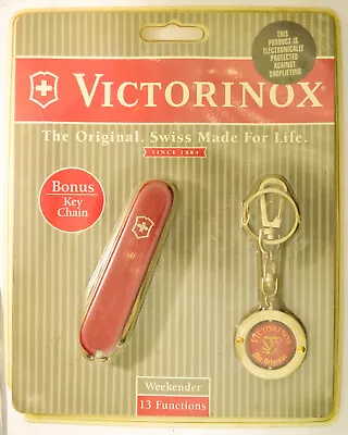 Victorinox Weekender Swiss Army Knife- Vintage NIP W Key Chain #2012 • $67.98