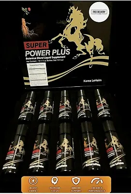 POWER PLUS Super!!! Ginseng Energy Drink!. 1 Oz X 10Bottles. BEST HIGH QUALITY! • $99.95