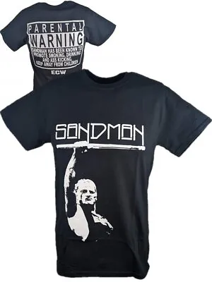 Sandman Parental Warning ECW Mens Black T-shirt • $32.99