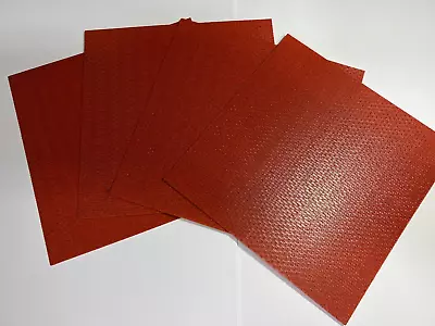 O Scale Textured Brick For Trains & Scale Models - Four 6 X6  Plastic Sheets • $19.95