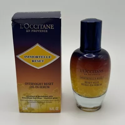 L'Occitane Immortelle Reset Overnight Oil-in-Serum ~ 50mL / 1.6 Fl Oz LARGE SIZE • $118.03
