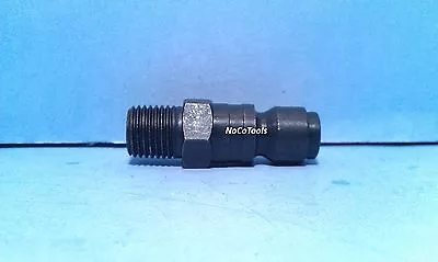 3/8 Inch Steel Quick Disconnect Automotive Style Plug 1/4 Inch Male NPT  • $7.95