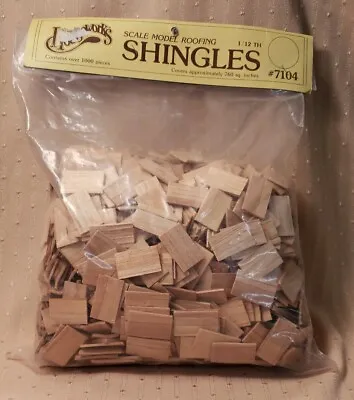 Miniature Dollhouse Or Room Box Scale Model Roofing Shingles # 7104 • $35.95