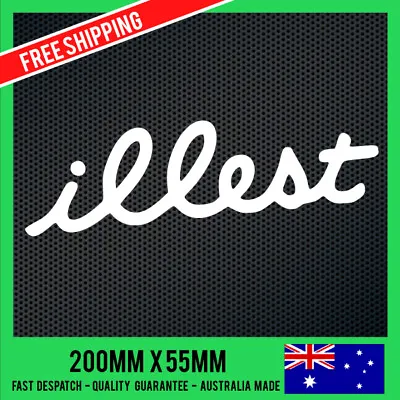 $12.95 • Buy ILLEST Sticker Decal - DRIFT FUNNY JDM Decals Illest Illmotion Stance Lowered