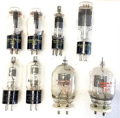 (8) Vintage Western Electric Vacuum Tubes (2) 101F Matching 311B 275A Plus More • $144.99