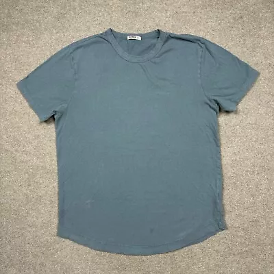 Buck Mason Shirt Mens Size M Medium Blue Short Sleeve Crewneck Casual Adult Slim • $14.95
