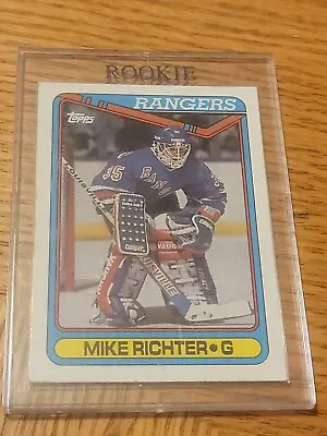 Topps Hockey Card #330 Mike Richter Rookie Card New York Rangers 1990. • $10