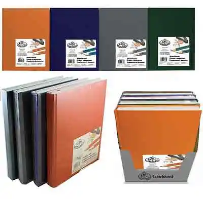 PREMIUM A4 A5 HARDBACK ARTIST SKETCH DRAWING BOOK PADS 220 PAGES 110gsm PAPER • £7.75