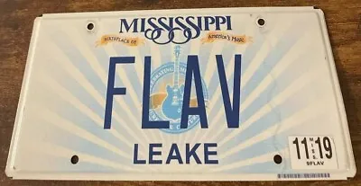 FLAV Vanity License Plate Mississippi THC Edibles Flavor Flav Vape • $85.16