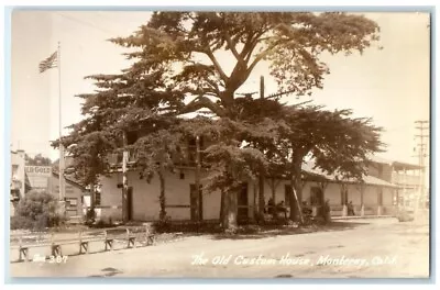 C1940's The Old Custom House View Monterey California CA RPPC Photo Postcard • $29.95