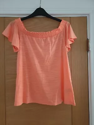 £1.25 • Buy Next Ladies Off Shoulder Top. Lovely Peach Coloured UK10