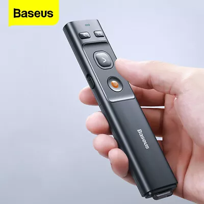 Baseus Professional Wireless Receiver USB Type C PPT Presenter Red Laser Pointer • $24.29