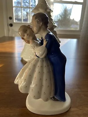 Vtg B&G  FIRST KISS  Copenhagen Denmark Porcelain Figurine Couple • $35