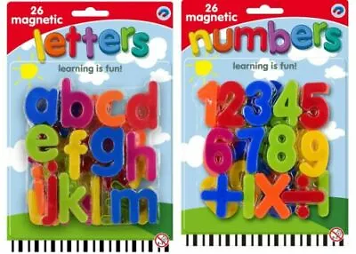 Kids Learning Magnetic Letters Alphabet & Numbers Fridge Magnets Toys • £3.25