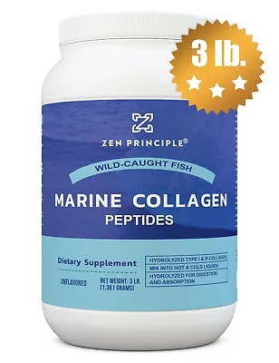 Marine Collagen Peptides Hydrolyzed. Wild-Caught Fish. All Natural 3 Lb • $73.95