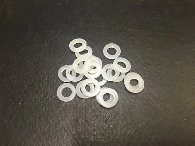 M6 Nylon Washers- 11.1mm O/D X 6.2mm I/D X 1.5mm Thk- Various Quantities • £2.15