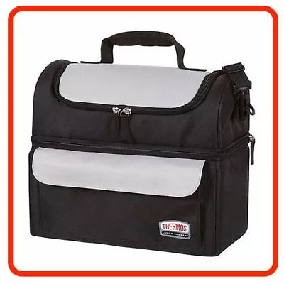 $34.80 • Buy Thermos Food Jar LUNCH LUGGER COOLER BAG SOFT SIDED Dual Insulated Compartments