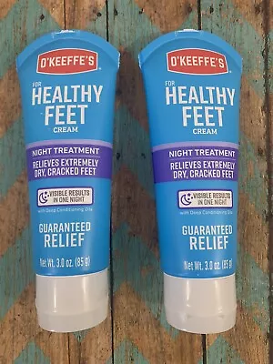2) O'Keeffe's Healthy Feet Night Treatment Foot Cream For Extremely Dry Feet 3oz • $17.88