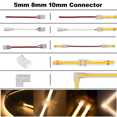 2pin COB LED Strip Connector Extension Wire Terminal Corners For LED COB Strip • $4.99