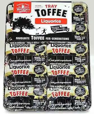 Liquorice Toffee 100g X 10 Bars Wrapped Andypack Tray By Walkers • £13.69