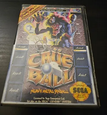 Crue Ball Sega Genesis 1992 Complete In Box With Manual Motley Crue Tested Rare • $48.99