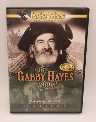 The Gabby Hayes Show - Volume Three Dvd 4 Classic Episodes George Hayes B&w • $10.99