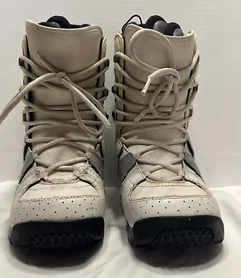 K2 Domain Gray White Snowboard Boots Mens Size 8 • $59.99