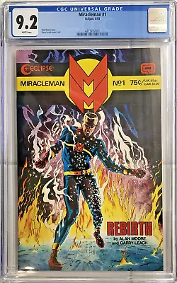 Miracleman  #1 Cgc 9.2 Graded Alan Moore Garry Leach Eclipse Comics 1985 • £24.55