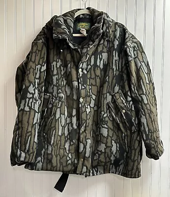 Vintage Cabelas Dry Plus Camo Hooded Jacket Made In USA Insulated Hunting XL • $99.50