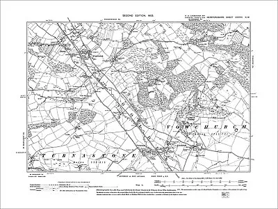 Peterchurch Vowchurch Hinton Old Map Herefordshire 1905: 38NW • £18.99