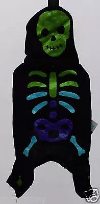 Halloween Martha Stewart Black Skeleton Monster PJ's Pet Dog Shirt Small NWT • $23.99