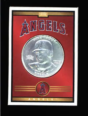2019 MLB Baseball Treasures 1 Oz. Silver Coin Mike Trout Los Angeles Angels • $329.99