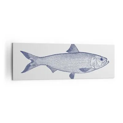 Canvas Print 160x50cm Wall Art Picture Fish Sea Animal Seaside Style Artwork • £59.99