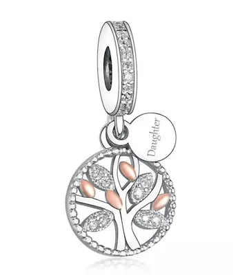 CLOSING DOWN SALE Brand New Sterling Silver Daughter Family Tree Dangle Charm • £14.99