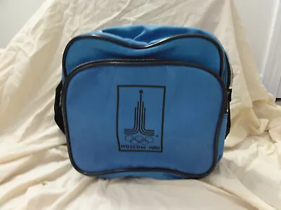 1980 Olympics Moscow  Blue Mini Crossbody Duffle Bag ~ Airway Industries Inc • $24.99