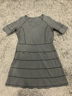 $24.99 • Buy Athleta Dress Large Gray Short Sleeve Athleisure 