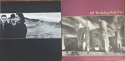 U2 Vinyl Record Lot. The Joshua Tree And The Unforgettable Fire. Excellent+cond • $33