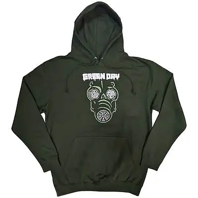 Green Day  Official Unisex Pullover Hoodie: Green Mask   -  Green  Cotton • £30.99