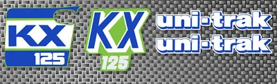 1988 88 Kawasaki KX 125 4pc Radiator Shroud Swingarm Decals Stickers Graphics MX • $94.99